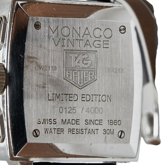 TAG Heuer Monaco Limited Edition 4000 Watch CW2118 FC6207 Automatic White Dia... - Picture 5 of 10